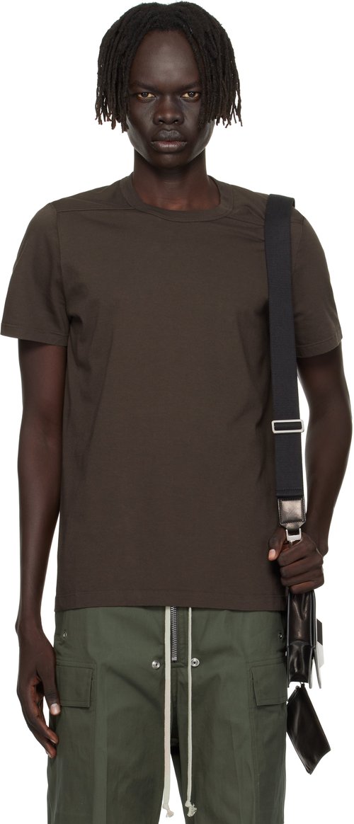 Rick Owens Gray Concordians Short Level T-shirt - Drkdust - RU02E1265 JA78