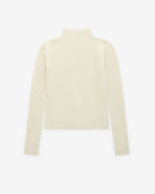 Rick Owens Headon Pullover Sweater - Milk - RP02E4628KWP