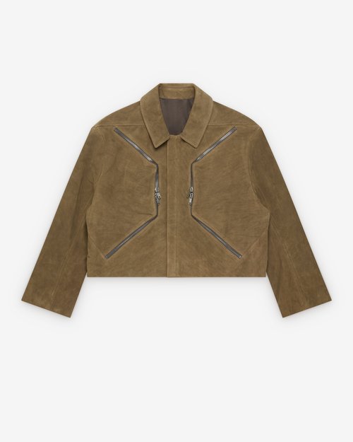 Rick Owens Heizer Mac Jacket - Brown