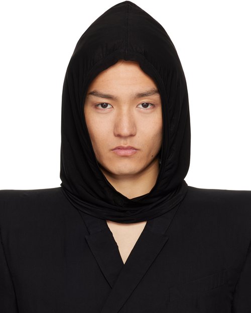 Rick Owens Hollywood Jera Hood - Black - RR01E5435 BZ09