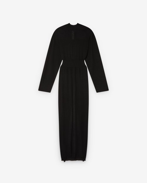 Rick Owens Hooded Dress - Black - RP02E4649 M 09