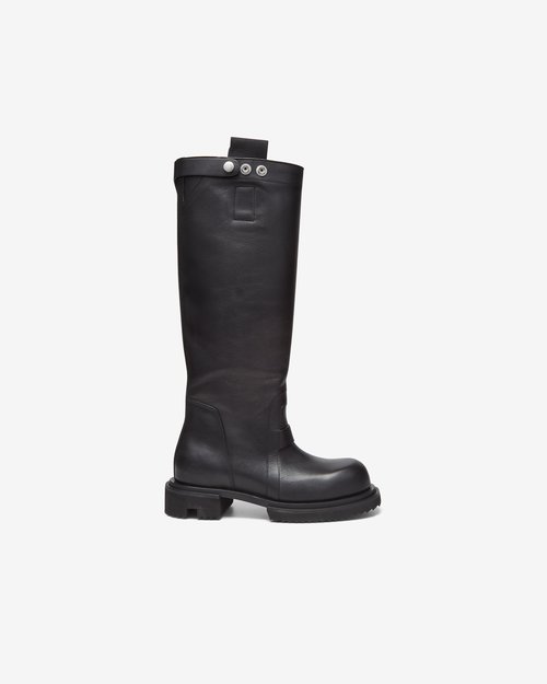 Rick Owens Knee Pull On Gabe Boot - Black - RP01F6822-LOO-09