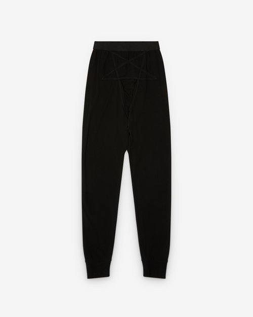 Rick Owens Knit Leggings - Black - RR02E1304-JPT-T2