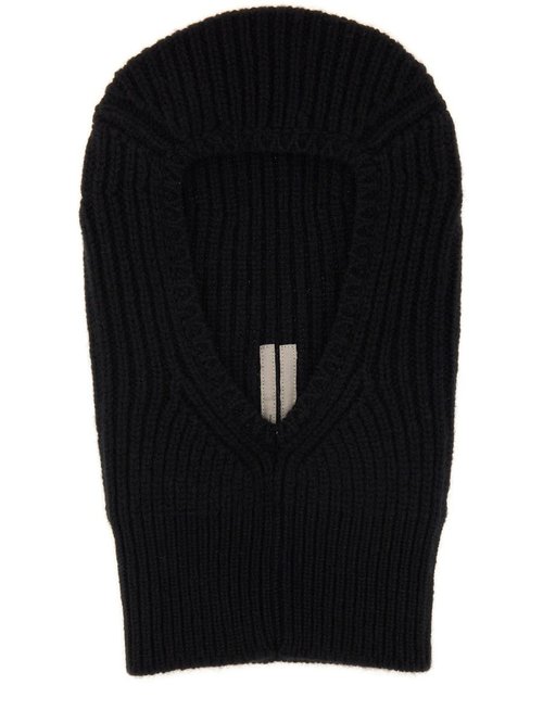 Rick Owens Knitted Balaclava - Black - RU02E1490-KWV-09