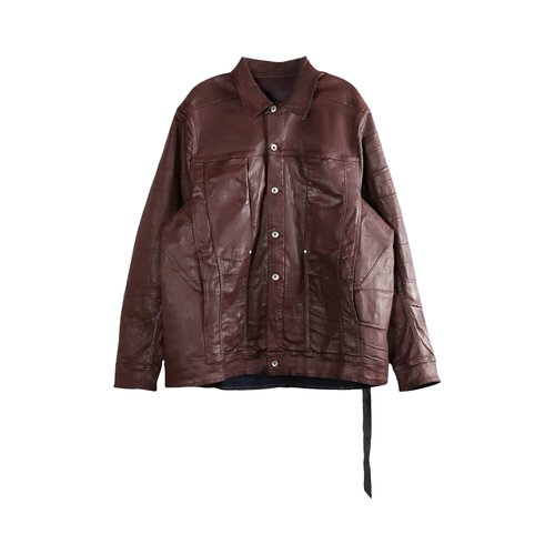 Rick Owens Lido Worker Jacket - Scab Wax - DU02E7752 SDSW 43X