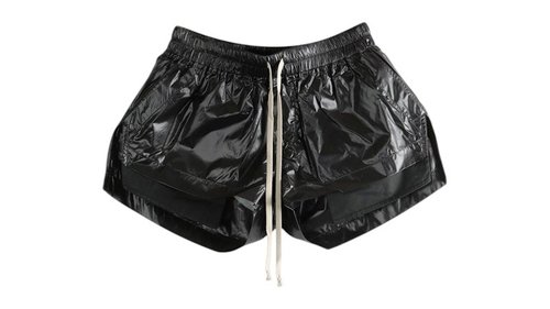 Rick Owens Logo Shorts - Fog Boxers Black - RS01F4319-NPS-09