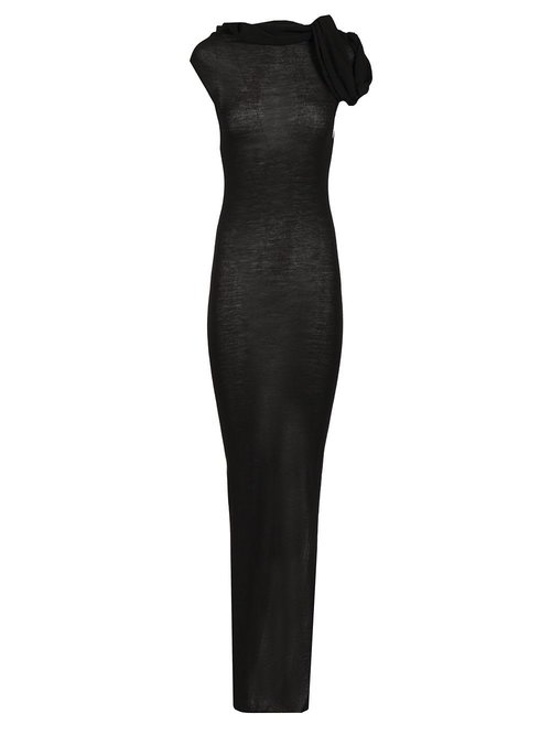 Rick Owens Long Dress In Light Wool - RP01E7603M_09