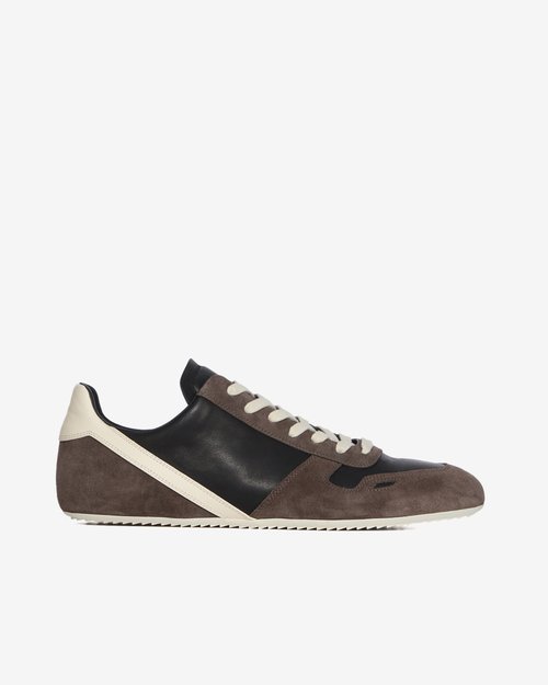 Rick Owens Minimal Sneaks - Dark Dust/Black/Milk - RU02E1889-LVO-CO