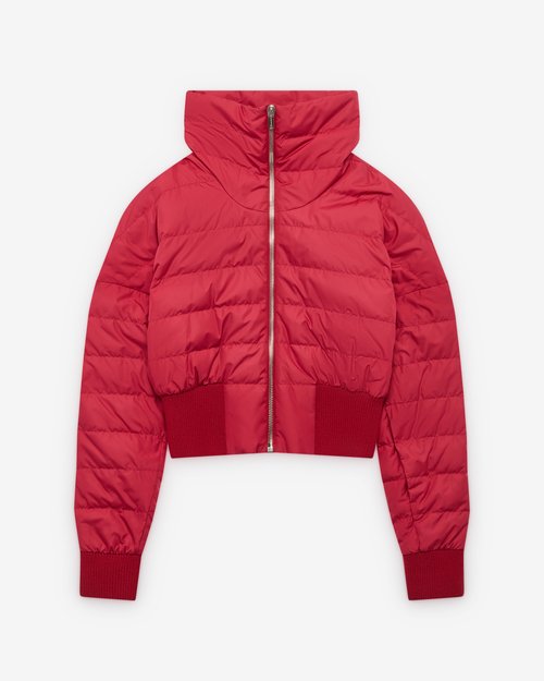Rick Owens Moncler Cropped Jacket - Carnelian