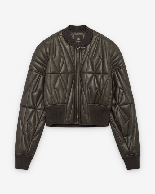 Rick Owens Moncler Geocamo Cropped Jacket - Dark Dust