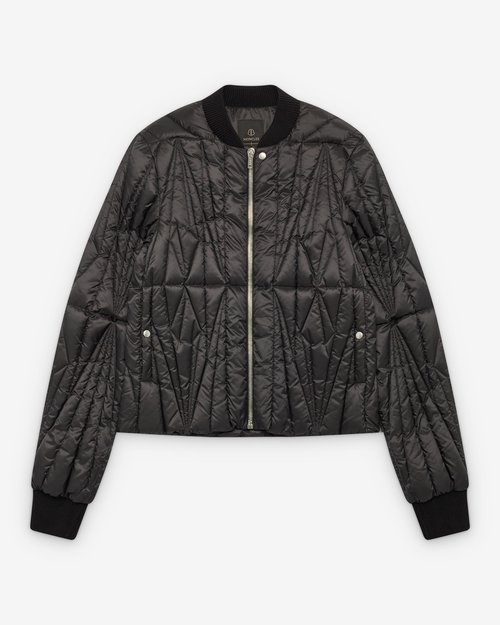 Rick Owens Moncler Geocamo Flight Jacket - Black