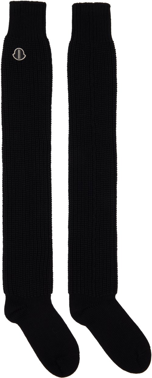 Rick Owens Moncler + Rick Owens Hiking Socks - Black - MU01F3G300U565999