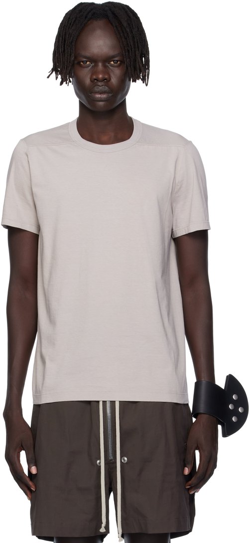 Rick Owens Off-White Concordians Short Level T-shirt - Pearl - RU02E1265 JA08