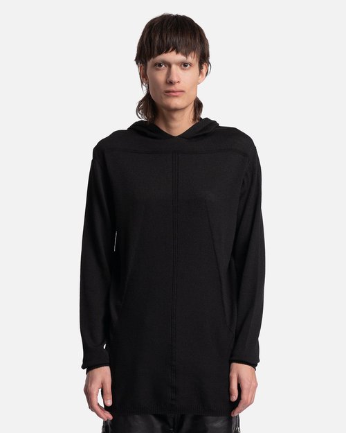 Rick Owens Oversized Geo Hoodie - Black - RR01C4604-M-09