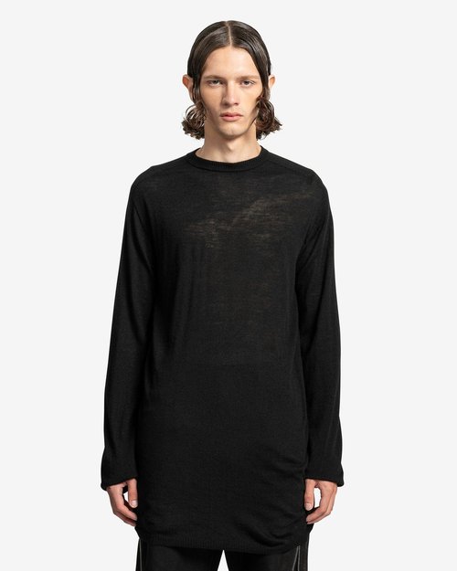 Rick Owens Oversized Round Neck 'Black' - RU02C7627-M-09 | Solesense