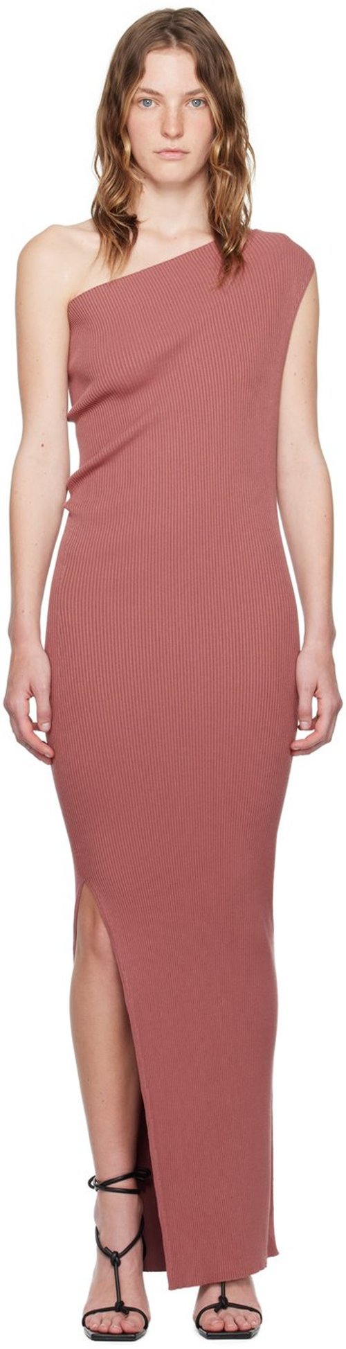 Rick Owens Pink Porterville Athena Maxi Dress - Thulian - RP02D3627 RIBVI23