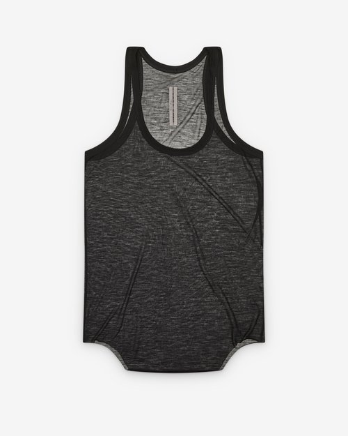 Rick Owens Pony Tank - Black - RR02E1101-JWR-09