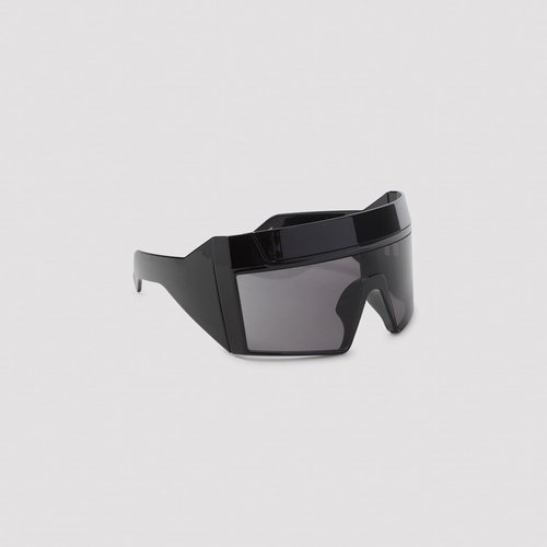 Rick Owens Rev Shiny Sunglasses - Black - RG0000017-GB-KB