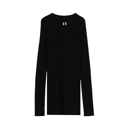 Rick Owens Rib Long-Sleeve T-Shirt - Black - RU02E1250-RJR-09