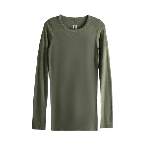 Rick Owens Rib Long-Sleeve T-Shirt - Bosco - RU02E1250-RJR-25