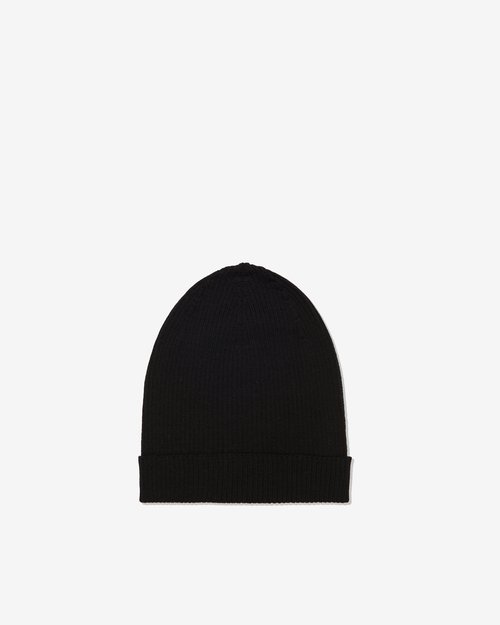 Rick Owens Ribbed Beanie - Black - RP02E4495 RIBM 09