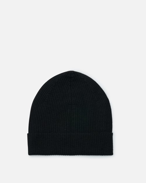 Rick Owens Ribbed Beanie - Black - RU01F2495-RI-WS