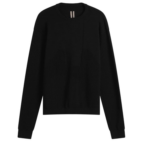 Rick Owens Round Neck Jumper - Black - RU01F2615-KWVH-09