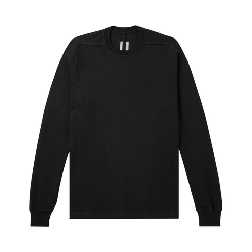 Rick Owens Short Crewneck Long-Sleeve T-Shirt - RU02E1277-BA-09