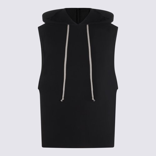 Rick Owens Short-Sleeve Hoodie - Black - RU01F2153-JNT-09