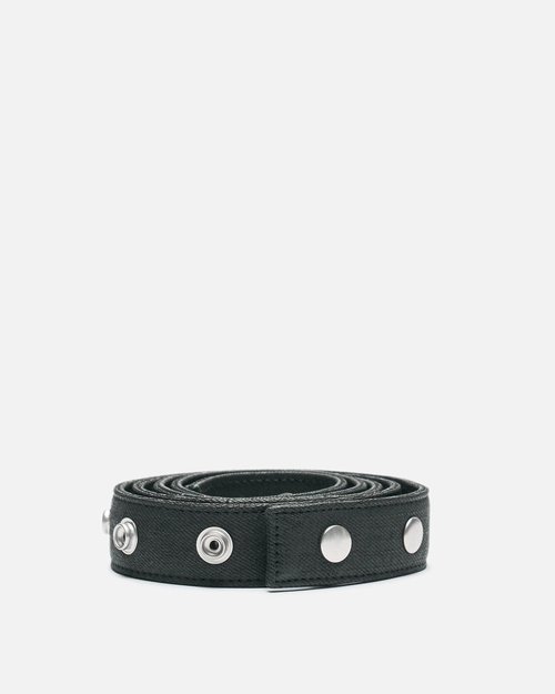 Rick Owens Snaps Belt - Black Wax - RA01E3441-BW-S2