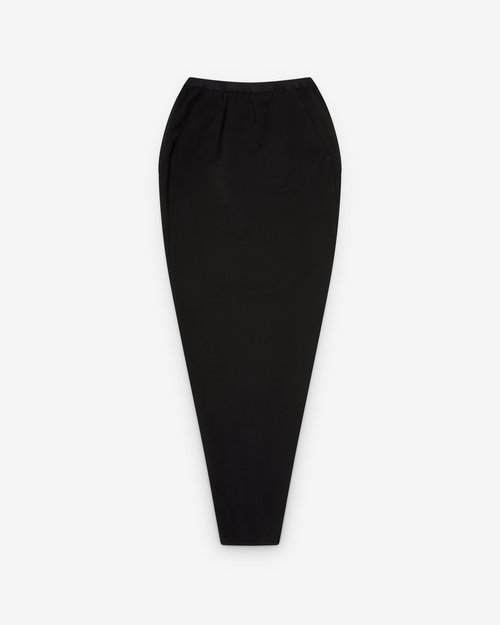 Rick Owens Soft Pillar Long Skirt - Black - RP02E4331-WST-09