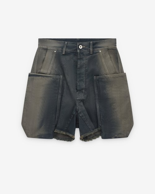 Rick Owens Stefan Cargo Shorts - Dark Denim - RU02E1382-DKD-EG