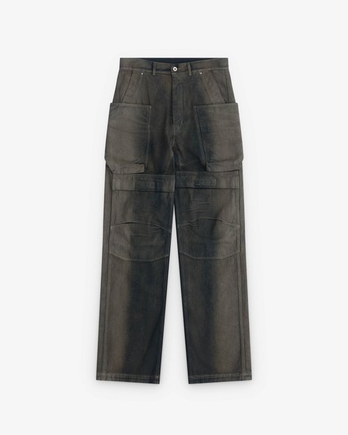 Rick Owens Stefan Denim Trousers - Dark Grey - RU02E1346-DKD-EG