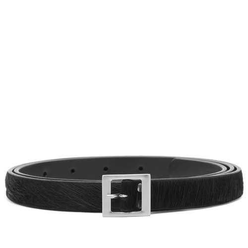 Rick Owens Stooges Leather Belt - Black - RR02E1479-LHL-09