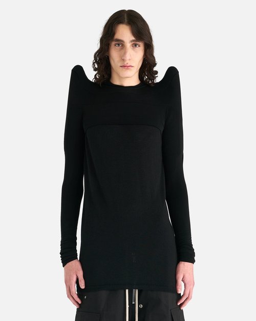 Rick Owens Strobe Bolero T-Shirt - Black - RR02C7220-HBZ-09-S