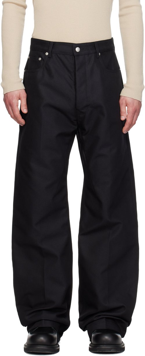 Rick Owens Temple Geth Jeans - Black - RU01F2333-CD-09