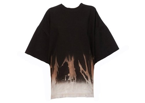 Rick Owens Tommy T-Shirt - Black/Terra - DS02D2203 BSUN 0983