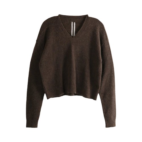 Rick Owens Tommy V Neck Sweater - RU02E1650-KWP-04