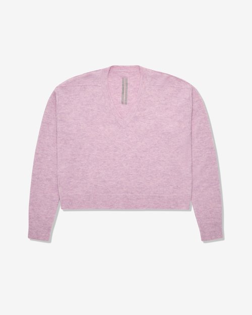 Rick Owens Tommy V Neck Sweater - Violet - RP01F6650-KWP-36