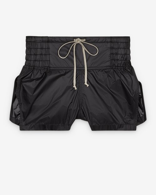 Rick Owens Woven Boxing Shorts - Black - RR02E1302-NP-09