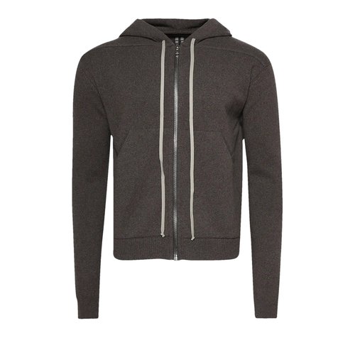 Rick Owens Zipped Hoodie - RU02D6614 WSBR 34
