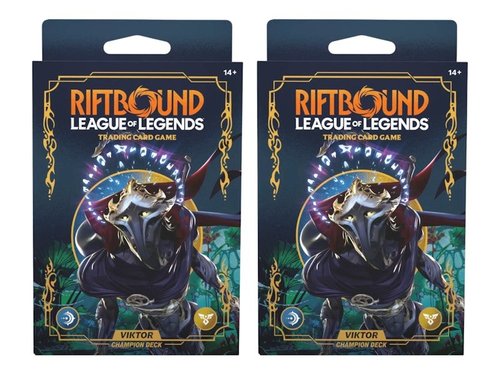 Riftbound League of Legends Origins Viktor Champion Deck 2x Lot Trading ...