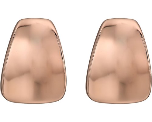 Robert Lee Morris Wide Wedge ButtOn Clip On Earrings Earring - Rose Gold - RS.0103