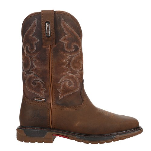Rocky Original Ride FLX Pull On Waterproof Work Boots - Brown - RK.W0298