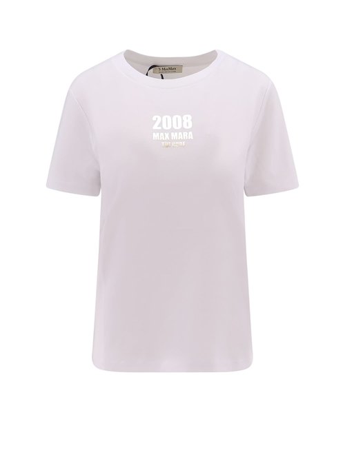 's Max Mara Quieto CottOn T-shirt With Print On The FrOnt - 2519971011650_001