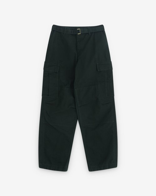 Sacai Carhartt WIP Canvas Cargo Pants - Dark Green - 25-00991S