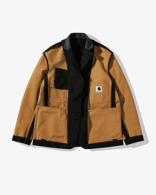 sacai Carhartt WIP Suiting Bonding Jacket - Black/Beige - 24-03387M