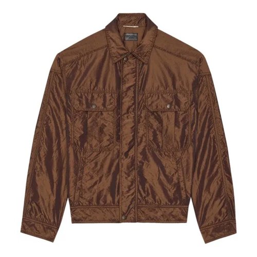 Saint Laurent 80s Army Jacket - Brown - 771889Y20EA7070