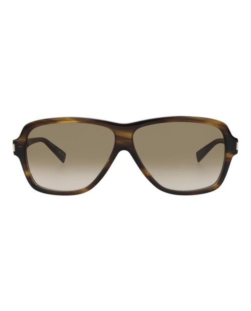 Saint Laurent AviatorFrame Recycled Acetate Sunglasses - Havana Havana Brown (Sl609Carol/30014608/003)