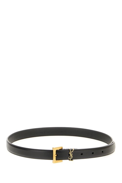 Saint Laurent Black Leather Belt - 554465BOO0N1000